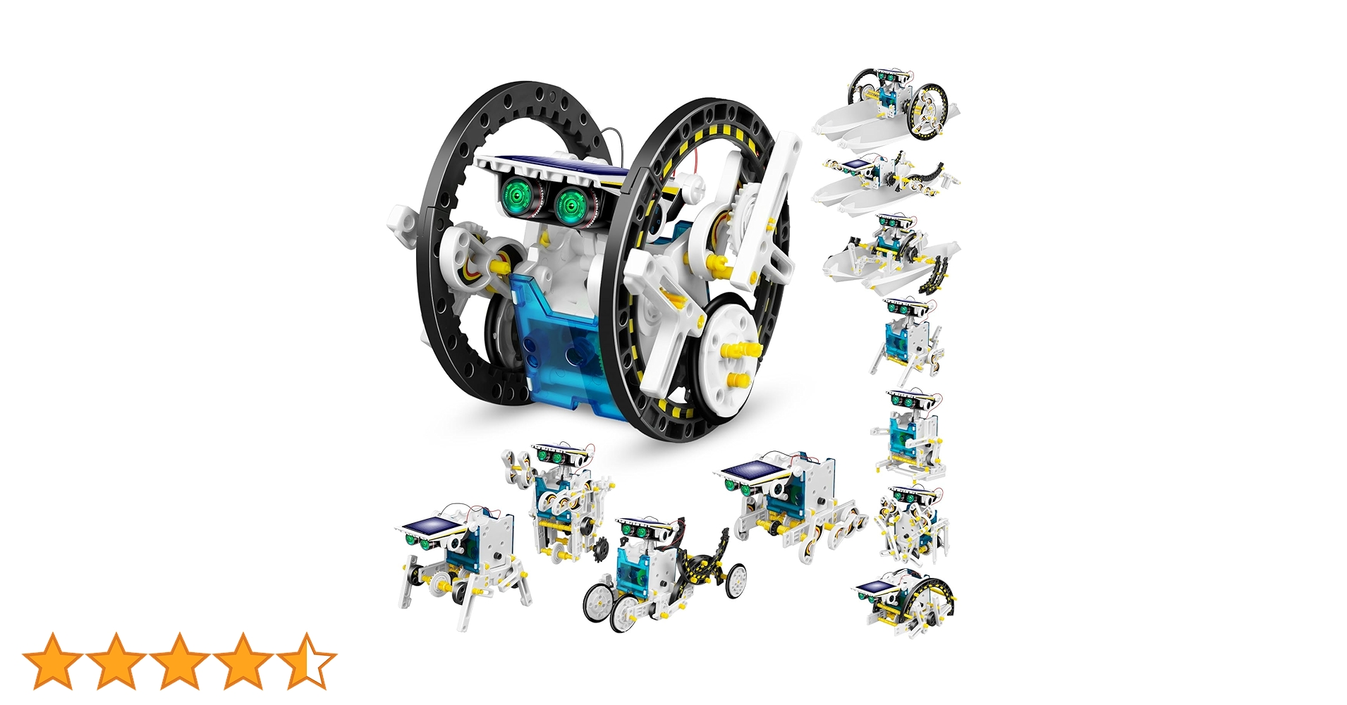 ○ 13-in-1 ソーラーロボット STEMキット　ホワイト Amazon | Dioju 13-in-1 ソーラーロボットおもちゃ 対象年齢8 9 10 11